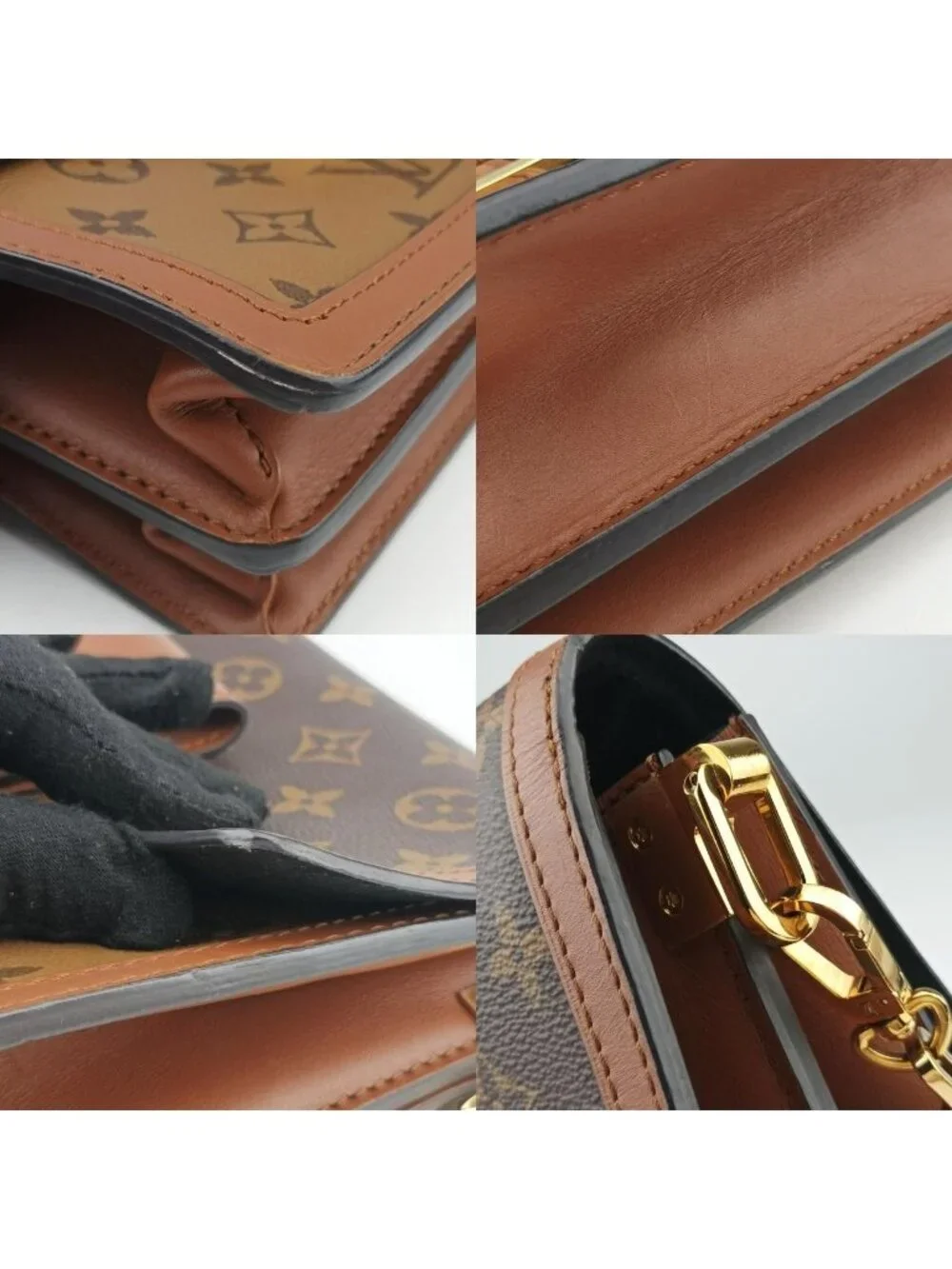 Louis Vuitton Dauphine Monogram Brown Reverse Shoulder Bag